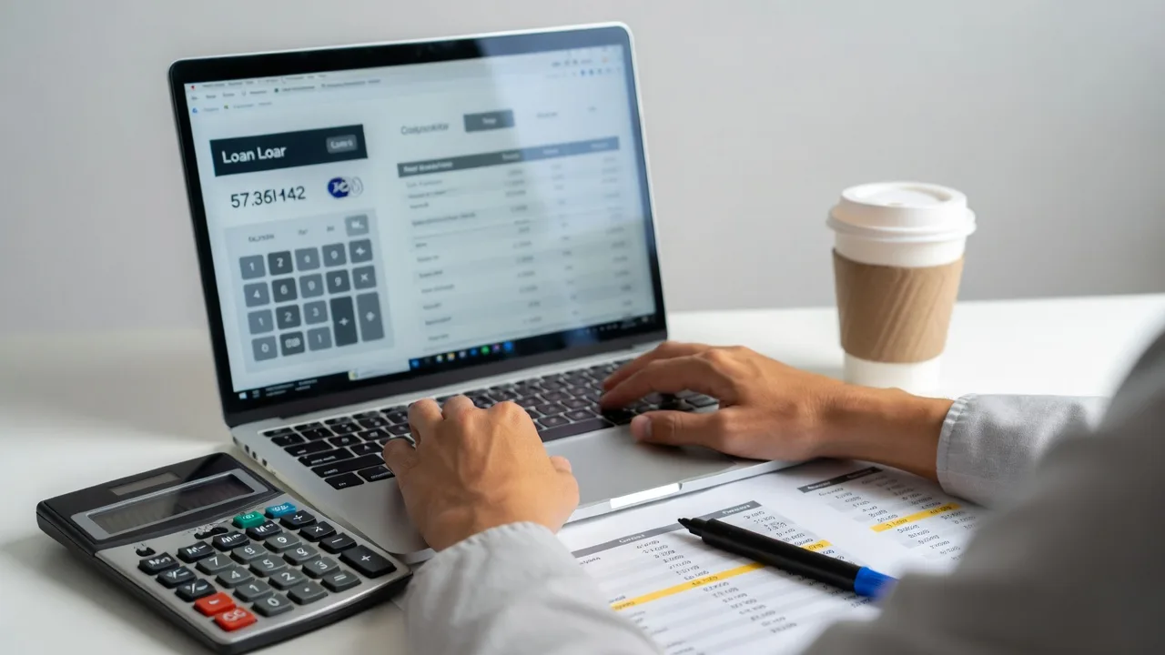 Small business owner reviewing old debt payments versus a new consolidation loan