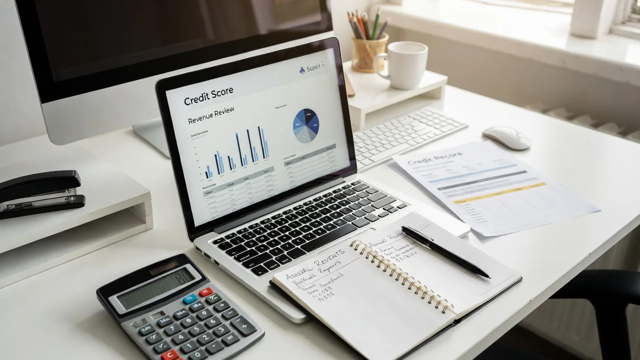 Review of credit scores and revenue requirements for a business line of credit