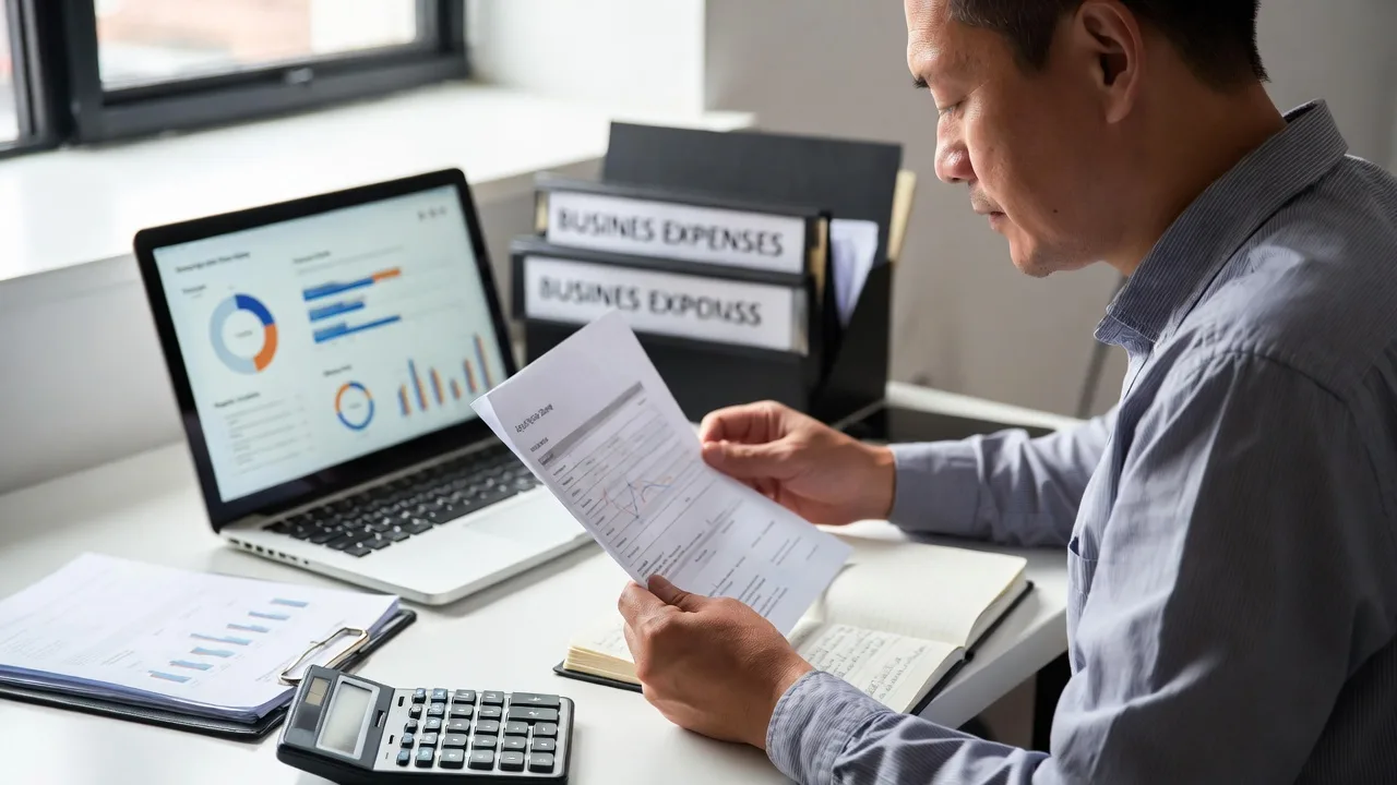 A sole proprietor reviewing financing options for business growth.