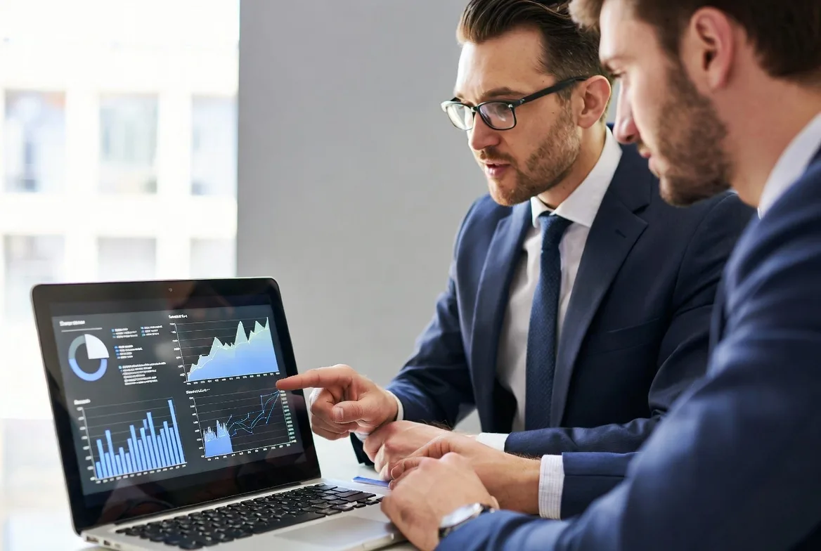 Reviewing business cash flow data during private loan evaluation