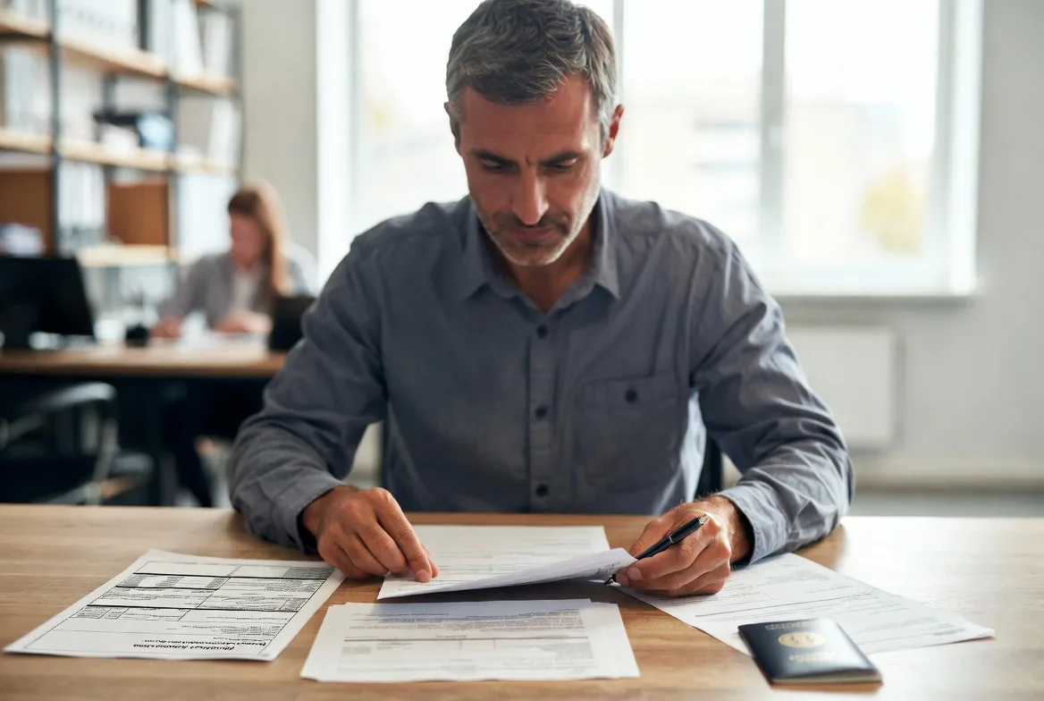 Preparing documents for veteran business loan application